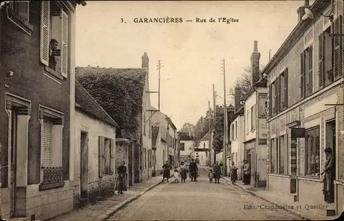 Ak Garancieres Yvelines, Rue de l'Eglise