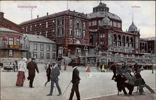 Ak Scheveningen Den Haag Südholland, Kurhaus, Promenade