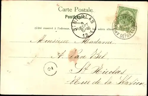 Ak Anvers Antwerpen Flandern, Le Pont du Parc