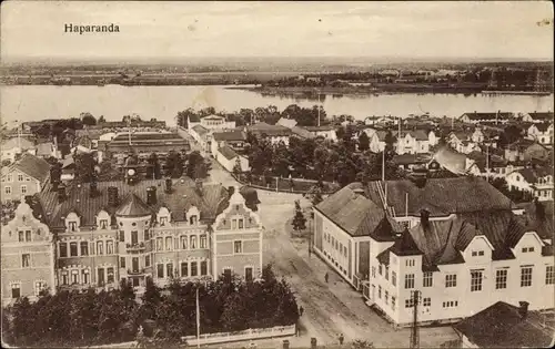 Ak Haparanda Schweden, Blick auf den Ort