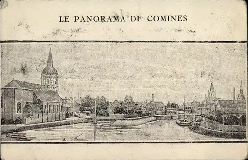 Ak Comines Warneton Wallonien Hennegau, Le Panorama