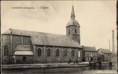 Ak Comines Warneton Wallonien Hennegau, L'Eglise