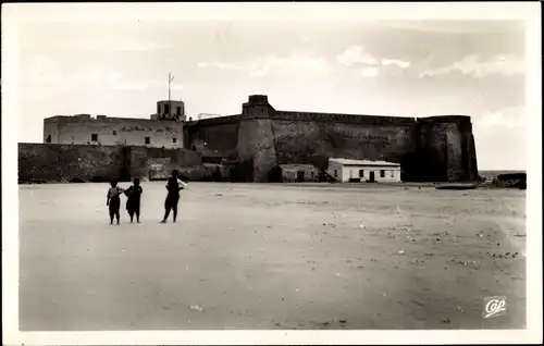 Ak Tunesien, Festung, Fort am Strand, Kinder