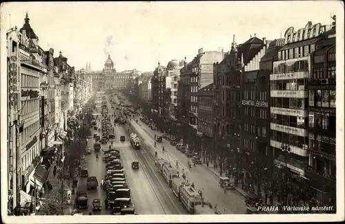 Ak Praha Prag Tschechien, Vaclavske namesti, Wenzelsplatz