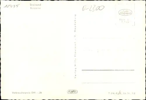 Ak Stralsund in Vorpommern, Kniepertor