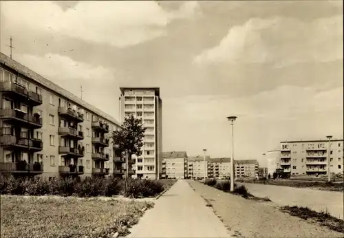 Ak Stralsund in Vorpommern, Heinrich-Heine-Ring, Wohnsiedlung