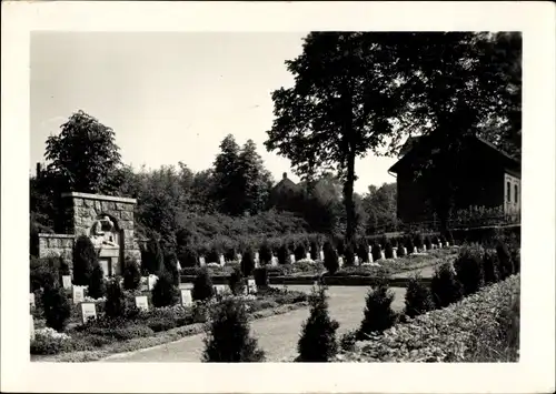 Ak Pößneck in Thüringen, Oberer Friedhof