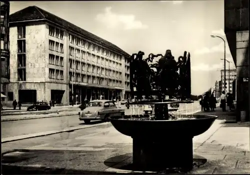 Ak Karl Marx Stadt Chemnitz in Sachsen, Straße der Nationen, Blick zur Industrie- und Handelskammer