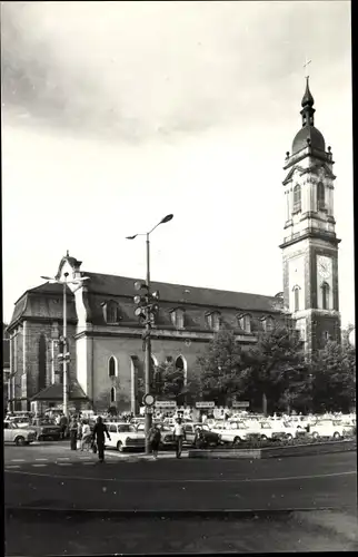Ak Lutherstadt Eisenach in Thüringen, Kirche, Parkplatz