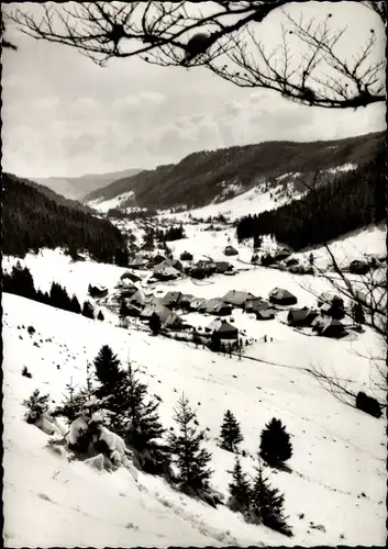 Ak Menzenschwand Sankt Blasien im Schwarzwald, Winteransicht