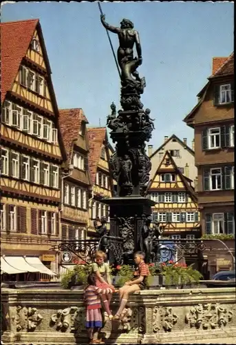 Ak Tübingen am Neckar, Marktplatz