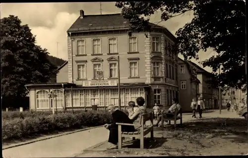 Ak Bad Blankenburg, FDGB Erholungsheim Greifenstein, Parkbänke