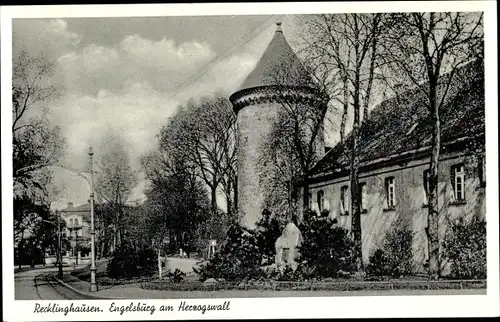Ak Recklinghausen im Ruhrgebiet, Engelsburg am Herzogswall