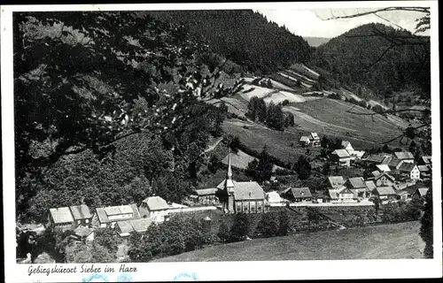 Ak Sieber Herzberg Harz, Gesamtansicht der Stadt, Kirche