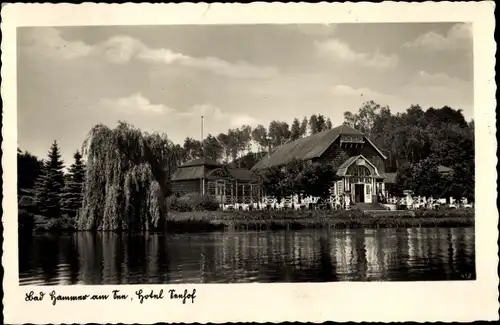 Ak Hammer am See Tschechien, Blick zum Hotel Seehof