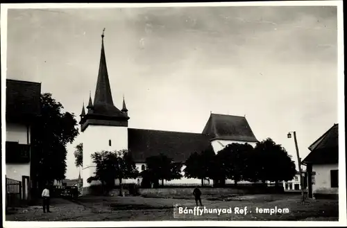 Ak Huedin Bánffyhunyad Heynod Rumänien, Ref. templom