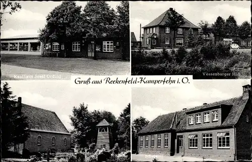 Ak Reekenfeld Barßel Niedersachsen, Kamperfehn, Kaufhaus Josef Ording, Vossenbarger Hof, Turm