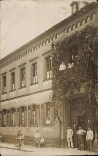 Foto Ak Haßloch Hassloch in der Pfalz, Partie am Haus