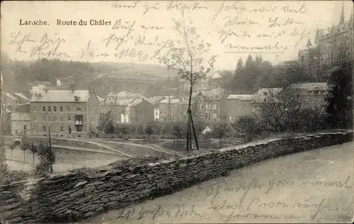 Ak Laroche La Roche en Ardennes Wallonien Luxemburg, Route du Chalet