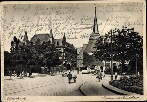 Ak Hansestadt Rostock, Steintor, Ständehaus