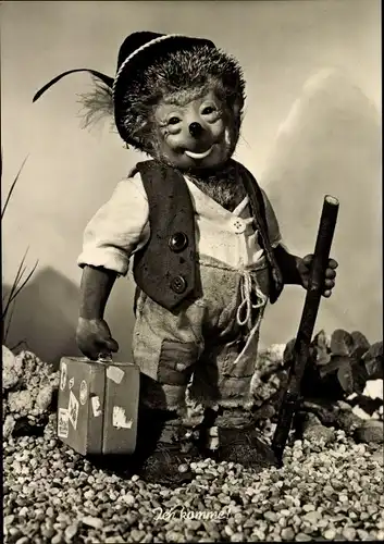 Ak Mecki der Igel, Ich komme, Reise, Urlaub, Koffer, Hut