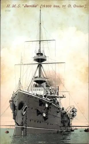 Ak Britisches Kriegsschiff, HMS Terrible