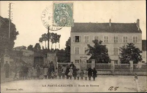 Ak La Ferté Gaucher Seine et Marne, Route de Sezanne