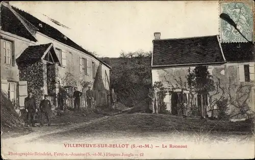 Ak Villeneuve sur Bellot Seine et Marne, Le Rocmont