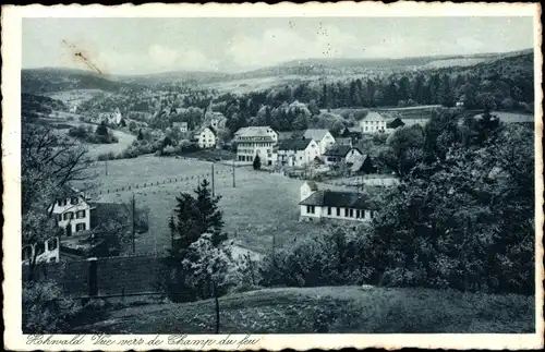 Ak Le Hohwald Elsass Bas Rhin, Vue vers de Champ du feu