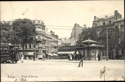 Ak Liège Lüttich Wallonien, Pont d'Avroy