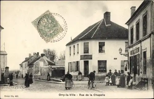Ak Orry-la-Ville Oise, Rue de la Chapelle