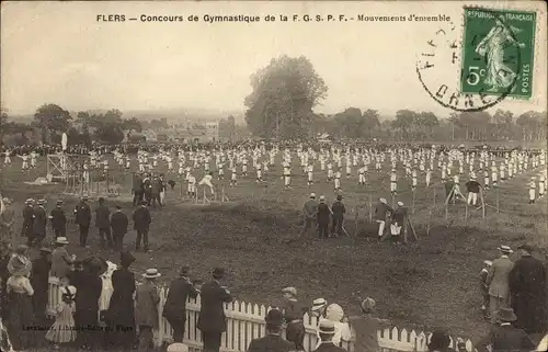 Ak Flers Orne, Concours de Gymnastique de la F.G.S.P.F.