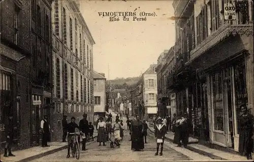 Ak Vimoutiers Orne, Rue du Persé