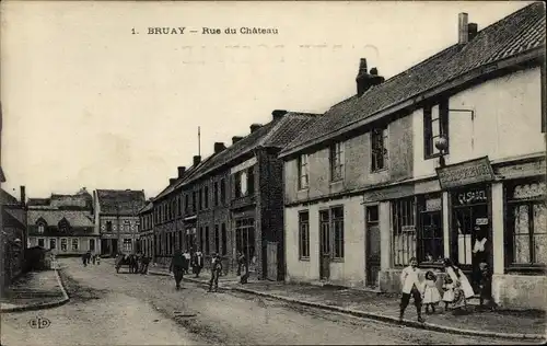 Ak Bruay la Buissière Pas de Calais, Rue du Chateau