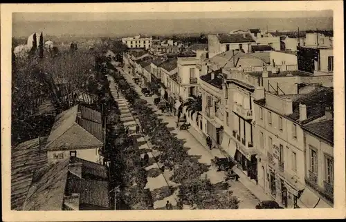 Ak Blida Algerien, Boulevard Trumelet, Teilansicht der Stadt