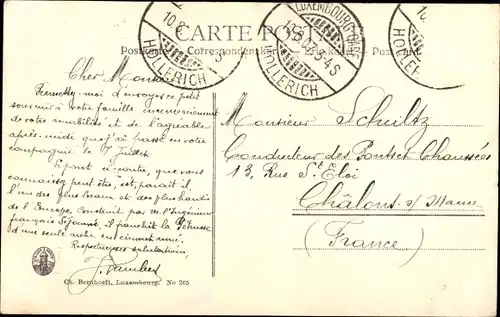 Ak Luxemburg Luxembourg, Pont Adolphe, Brücke