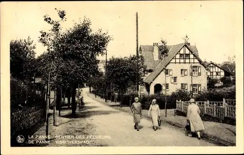 Ak La Panne De Panne Westflandern, Visscherspad
