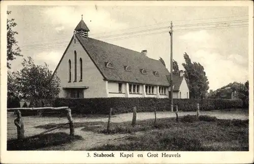 Ak Stabroek Flandern Antwerpen, Kapel en Grot Heuvels