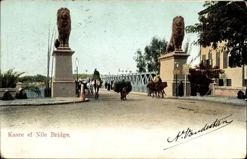 Ak Ägypten, Kasre et Nile Bridge