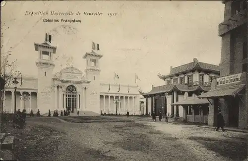 Ak Bruxelles Brüssel Weltausstellung 1910, Exposition Universelle, Colonie Francaises