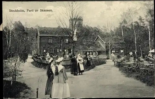 Ak Stockholm Schweden, Parti av Skansen