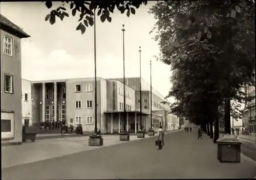 Ak Karl Marx Stadt Chemnitz in Sachsen, Stadtbad, Straßenansicht