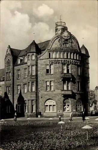 Ak Erfurt in Thüringen, Haus der Presse am Karl Marx Platz, Neues Deutschland