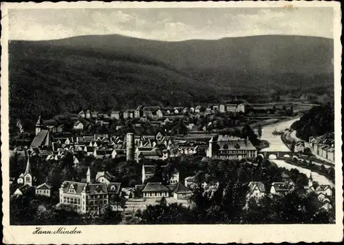 Ak Hann. Münden in Niedersachsen, Panorama, Brücke