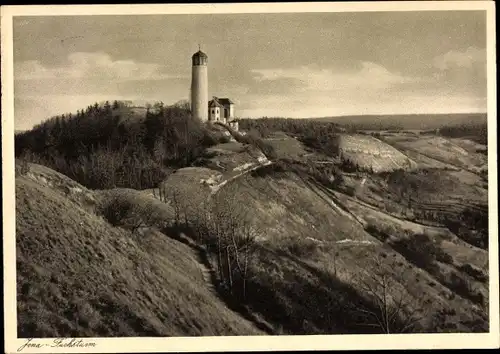 Ak Jena in Thüringen, Fuchsturm, Blick in das Ziegenhainertal