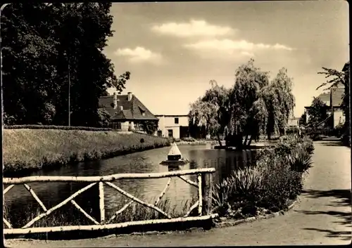 Ak Meuselwitz in Thüringen, Mühlenteich