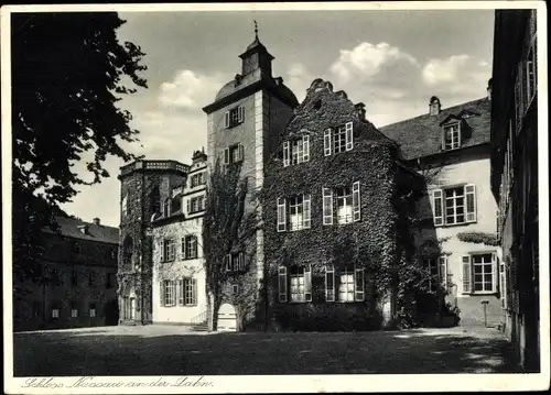 Ak Nassau an der Lahn, Schloss Nassau, Außenansicht