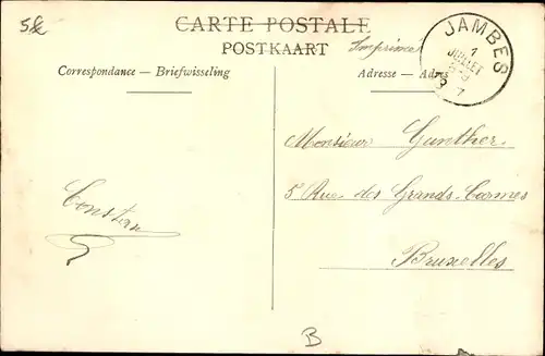 Ak Namur Wallonien, La Vallee de la Meuse, Vue generale