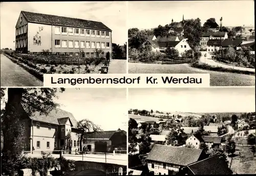 Ak Langenbernsdorf in Sachsen, Teilansichten