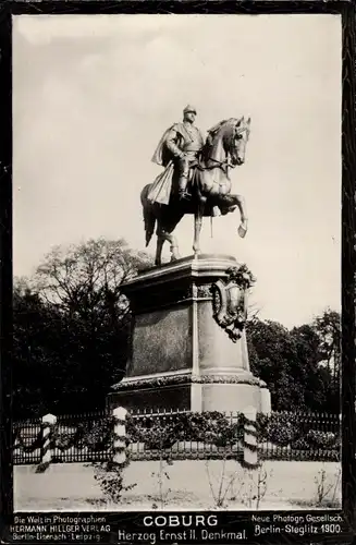 Ak Coburg in Oberfranken, Herzog Ernst II. Denkmal